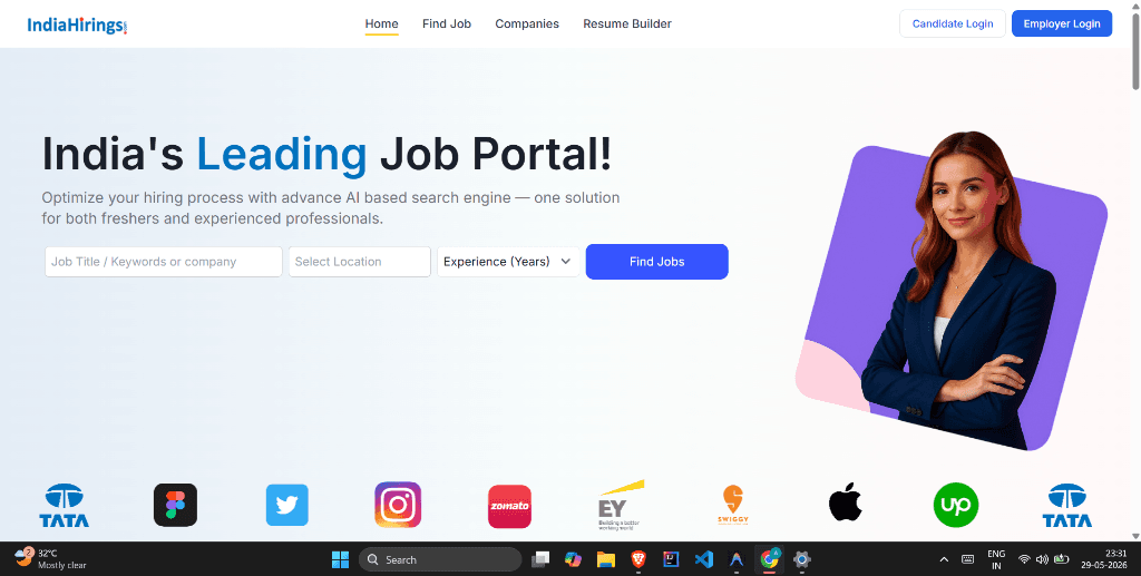 IndiHiring preview